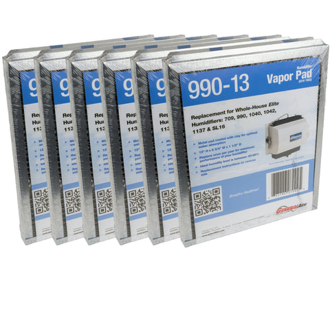 Generalaire 990-13 Humidifier Vapor Pad for 1042 / 1040 Series GFI 7002 12" x 9 3/4" x 1 1/2" Package of 6