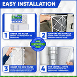 16x25x1 Furnace Filter MERV 8. Pleated Air Filter for Heating & Air Conditioning. Case of 12 Made in Canada by Furnace Filters.Ca