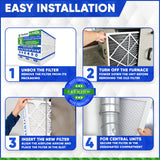 Honeywell 16x25x4 MERV 8 Model # FC100A1029 Generic. Actual Size 15 15/16" x 24 7/8" x 4 3/8." Case of 3