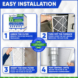 Generalaire 4511 16x25x5 MERV 11 for MAC 1400 Air Cleaners. Actual Size 15 5/8 x 24 3/16 x 4 15/16 MERV 11 Case of 3 Made by Furnace Filters.Ca