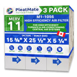 M1-1056 MERV 11 Actual Size 15 3/8" x 25 1/2" x 5 1/4." Fits Carrier Goodman. Case of 3 by Furnace Filters.Ca