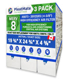 Lennox X6673 20x25x5 MERV 8 Replacement. Actual Size 19 3/4" x 24 3/4" x 4 3/8." Made in Canada by Furnace Filters.Ca Pkg. of 3