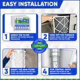 16x20x2 Furnace Filter MERV 8 Pleated Filters. Case of 12
