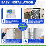 14x25x1 Furnace Filter MERV 11 Pleated Filters. Case of 12
