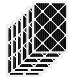 AeroStar 16x20x1 Odor Eliminator Furnace Air Filters with Activated Carbon - Set of 6