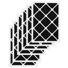 AeroStar 14x25x1 Odor Eliminator Furnace Air Filters with Activated Carbon - Set of 6
