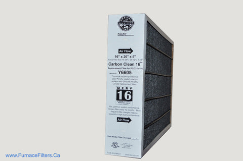 Lennox Y6605 Furnace Filter 16x26x5 Healthy Climate MERV 16 PureAir PCO3-16-16 Package of 1.